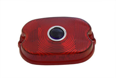 Wyatt Gatling 33-0519 Tail Lamp Blue Dot Red Plastic Lens