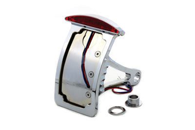 Wyatt Gatling Chrome Slice LED vertical mount tail lamp assembly for vehicle lighting