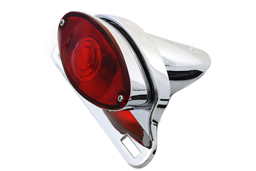 Wyatt Gatling Chrome Cateye Tail Lamp Assembly 20-6556 for motorcycle lighting