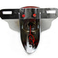 Wyatt Gatling Chrome Cateye Tail Lamp Assembly 20-6556 for motorcycle lighting