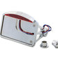 V-Twin Chrome LED Slice Tail Lamp Assembly, model 33-0639a, for motorcycle rear lighting