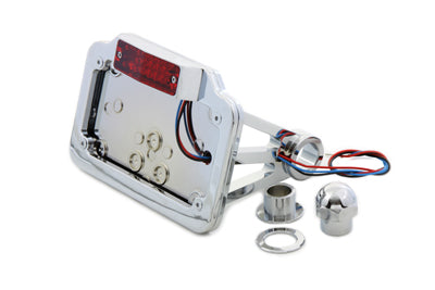 V-Twin 33-0641 chrome plain type tail lamp assembly for motorcycle lighting