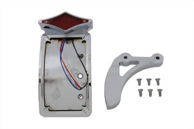V-Twin 33-0685 Chrome Curved Diamond Style Tail Lamp Kit