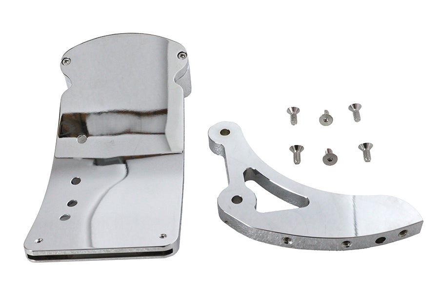 V-Twin 33-0690 chrome curved cateye-style tail lamp kit for motorcycle lighting