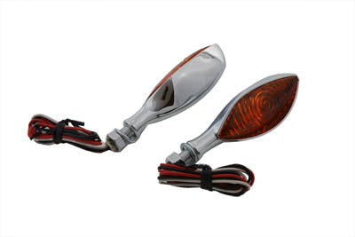 Wyatt Gatling Chrome Eagle Eye Amber Marker Lamp Set 12-6140DA
