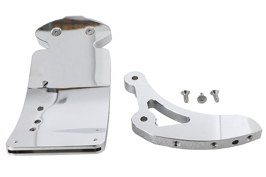 V-Twin Chrome Maltese tail lamp assembly for motorcycle rear lighting