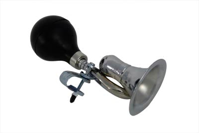 Wyatt Gatling 72995 Classic Bugle Style Chrome Squeeze Horn