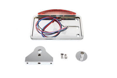 V-Twin 33-0721 Chrome LED Slice Style Tail Lamp Assembly