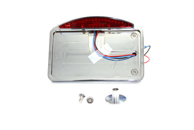 V-Twin 33-0721 Chrome LED Slice Style Tail Lamp Assembly