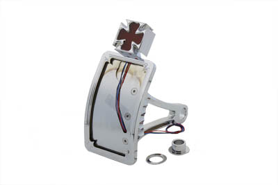 Wyatt Gatling 76198 Chrome Billet Tail Lamp Kit, Vertical Curved Type