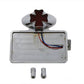 V-Twin 33-0768 Chrome Horizontal LED Tail Lamp Kit, Maltese Style