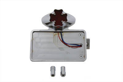 V-Twin 33-0768 Chrome Horizontal LED Tail Lamp Kit, Maltese Style