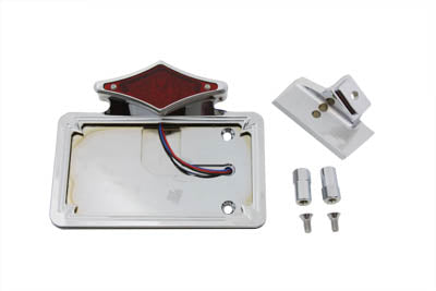 V-Twin 33-0772 Chrome Horizontal LED Tail Lamp Kit, Diamond Style