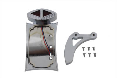 V-Twin 33-0795 chrome curved spike-type tail lamp kit for motorcycle lighting