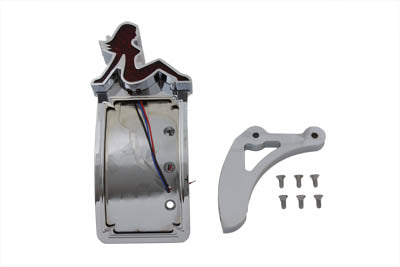 V-Twin 33-0809 chrome curved tail lamp kit, Lady Type motorcycle lighting
