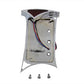Wyatt Gatling Pirate Style Tail Lamp and License Plate Set, black metal design for motorcycles
