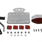 V-Twin chrome Cateye tail lamp kit with horizontal mount for motorcycle lighting