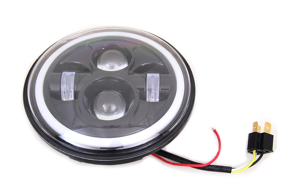 Wyatt Gatling 7-Inch LED Headlamp Unit Black DG-040-HL