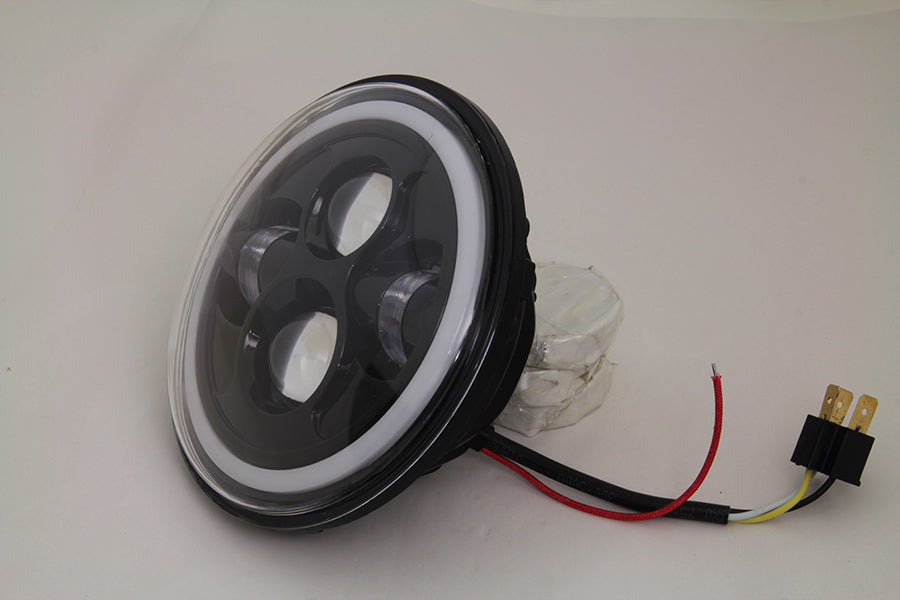 Wyatt Gatling 7-Inch LED Headlamp Unit Black DG-040-HL