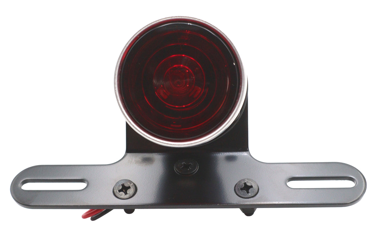 Wyatt Gatling 161285 Black 2-Inch Round Tail Lamp