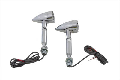 Wyatt Gatling 76532 Turn Signal Set Bullet Red with Long Stud