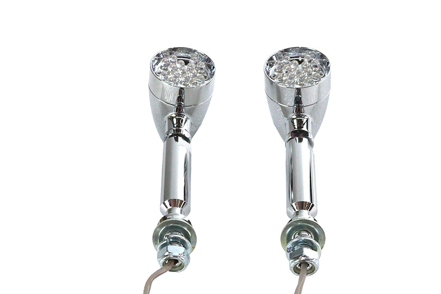 Wyatt Gatling 76532 Turn Signal Set Bullet Red with Long Stud