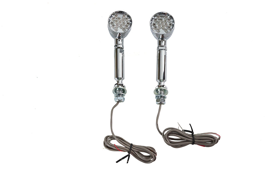 Wyatt Gatling 76532 Turn Signal Set Bullet Red with Long Stud