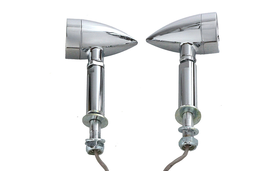 Wyatt Gatling 76532 Turn Signal Set Bullet Red with Long Stud