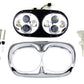 Wyatt Gatling 33-1100 Chrome Dual LED Headlamp Unit, Part Number 67700109 CH/CH