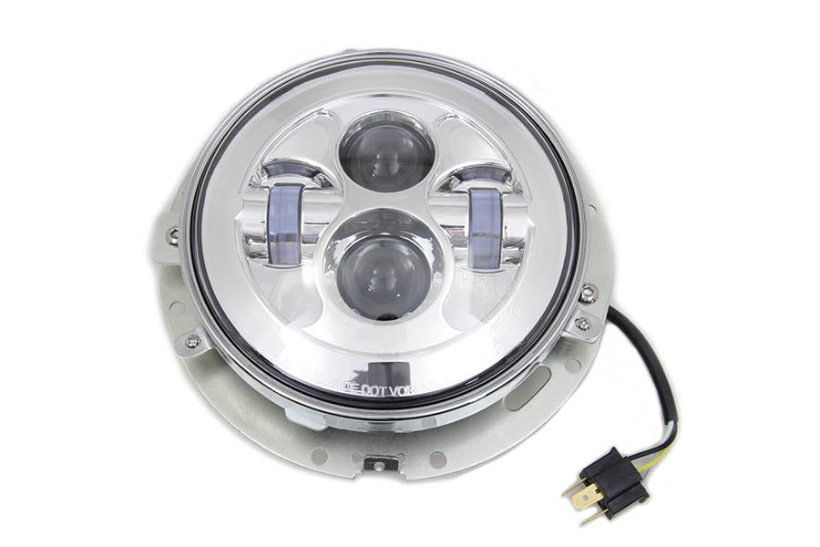Wyatt Gatling 33-1104 7-inch LED daylight headlamp unit, front view