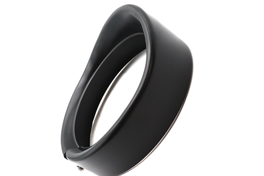 Wyatt Gatling 61400293 Outer Headlamp Black Frenched Trim Ring with Visor