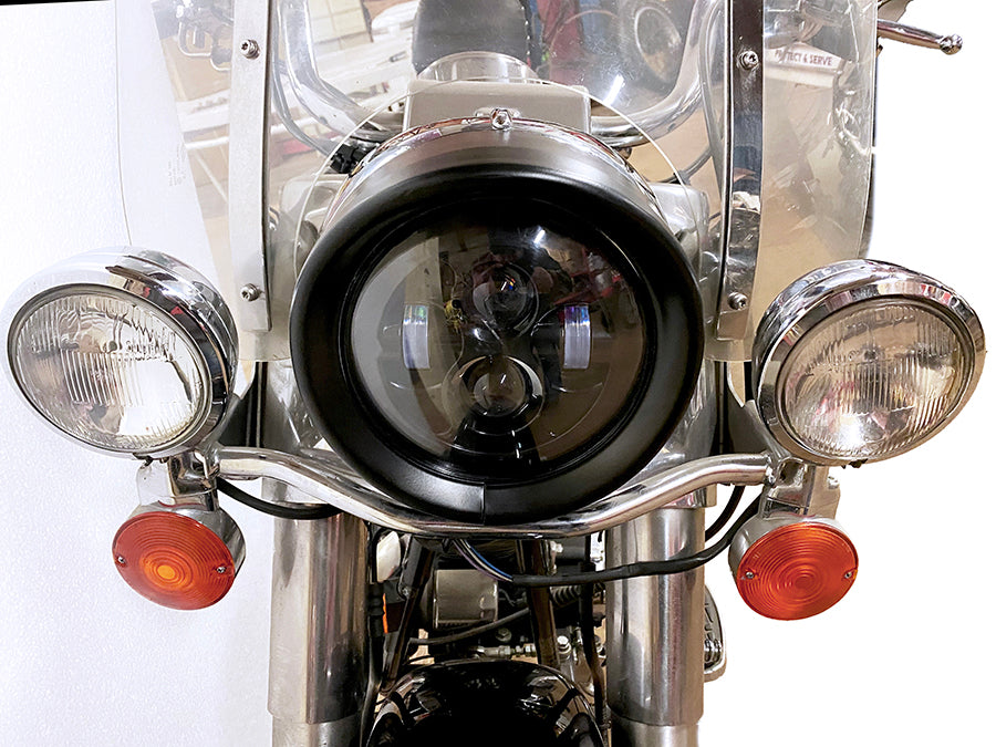 Wyatt Gatling 61400293 Outer Headlamp Black Frenched Trim Ring with Visor