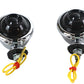Wyatt Gatling 77389S Chrome Bullet Turn Signal Set with Smoked Lens