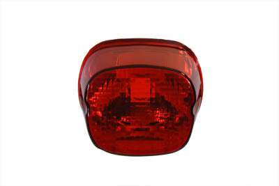V-Twin 12-0411D Tail Lamp Lens, Laydown Style, Red