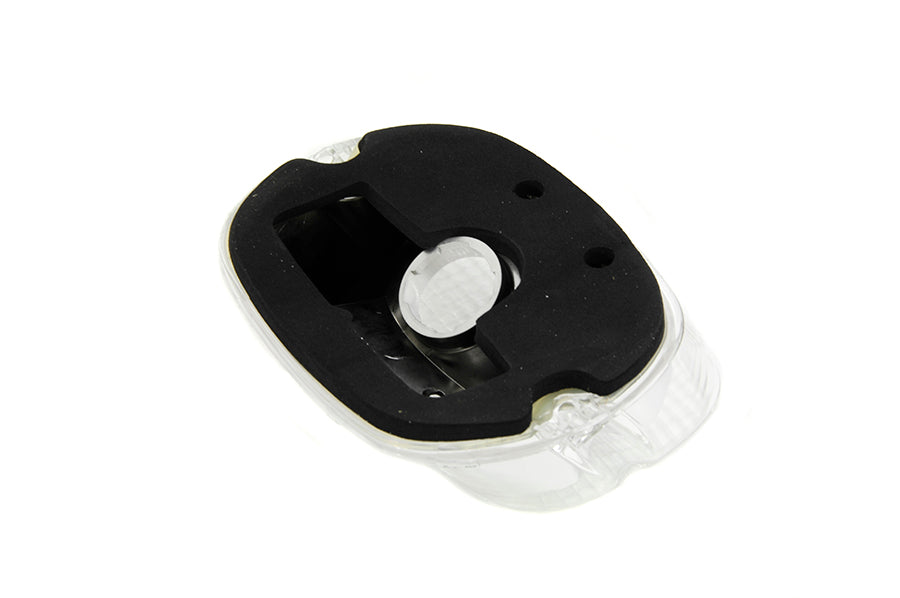Wyatt Gatling 12-0411DC Tail Lamp Lens, Laydown Style, Clear