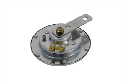 Wyatt Gatling 76476 round 12-volt chrome horn, 4-inch automotive horn assembly