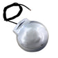 Wyatt Gatling chrome turn signal with red lens for front or rear motorcycle lighting