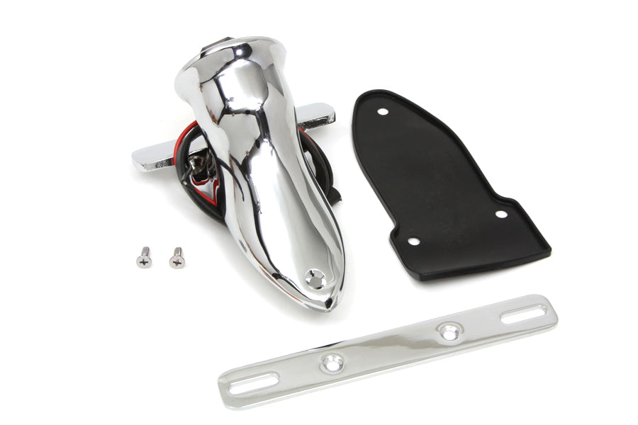 V-Twin 33-1322 Bates Bobber Tail Lamp Assembly Chrome
