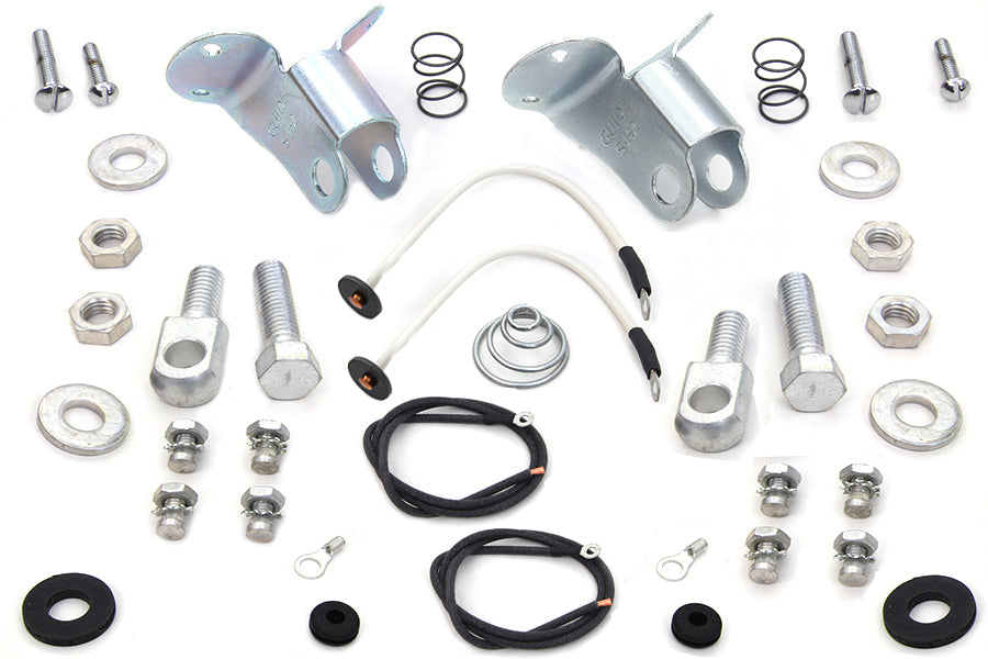 V-Twin Tall Spring Fork Spotlamp Bracket Kit for motorcycle lighting_久久爱