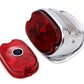 V-Twin chrome oval tail lamp assembly, model 33-1435