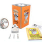 V-Twin 33-1493 chrome spring fork headlamp assembly for motorcycle lighting