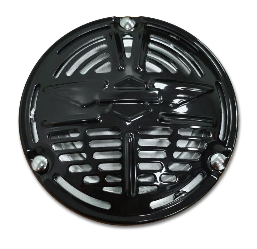 V-Twin 33-1516 replica Delco Remy 6 volt horn for side valve engines, black metal housing