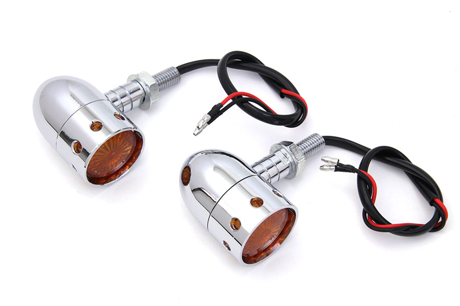 Wyatt Gatling FTC-2002 Chrome Bullet Marker Lamp Set