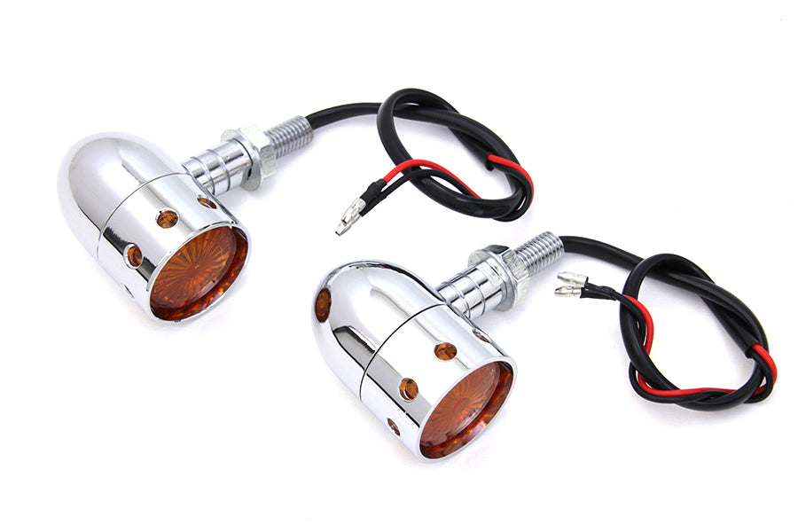 Wyatt Gatling FTC-2002 Chrome Bullet Marker Lamp Set