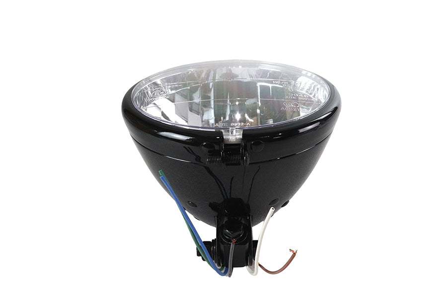 Wyatt Gatling L20-6119BE Spring Fork Style Headlamp Assembly, Black