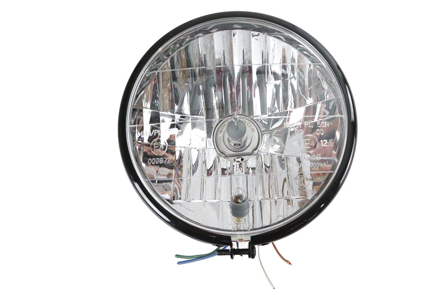 Wyatt Gatling L20-6119BE Spring Fork Style Headlamp Assembly, Black