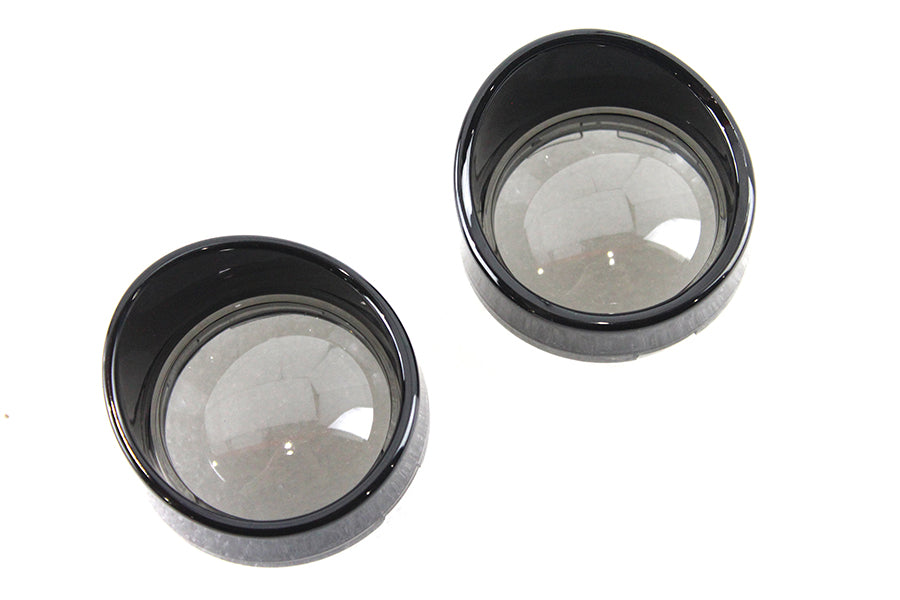 V-Twin 33-1569 Deuce Style Turn Signal Visor Set, Smoke
