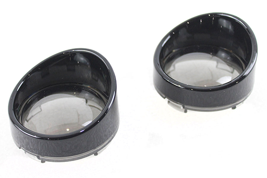V-Twin 33-1569 Deuce Style Turn Signal Visor Set, Smoke