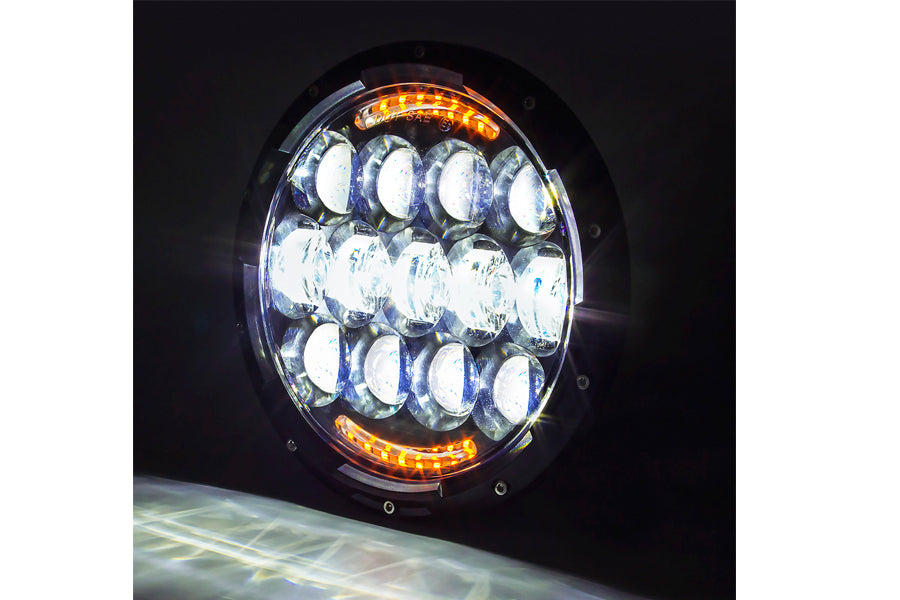Cyron Lighting Urban 7-inch LED headlamp unit in black, model ABIG7-A6K