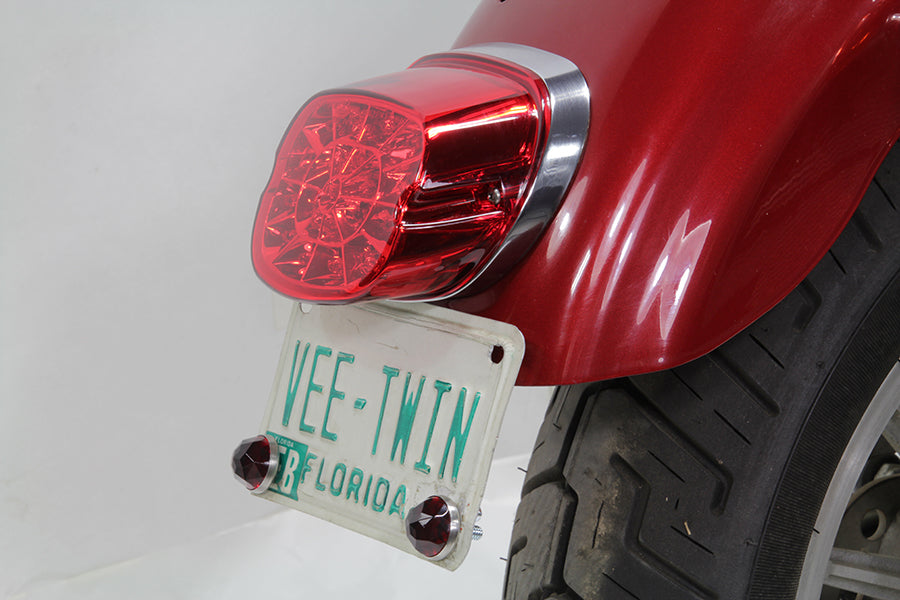 Wyatt Gatling 33-1604 Lay Down Tail Lamp Assembly Red LED